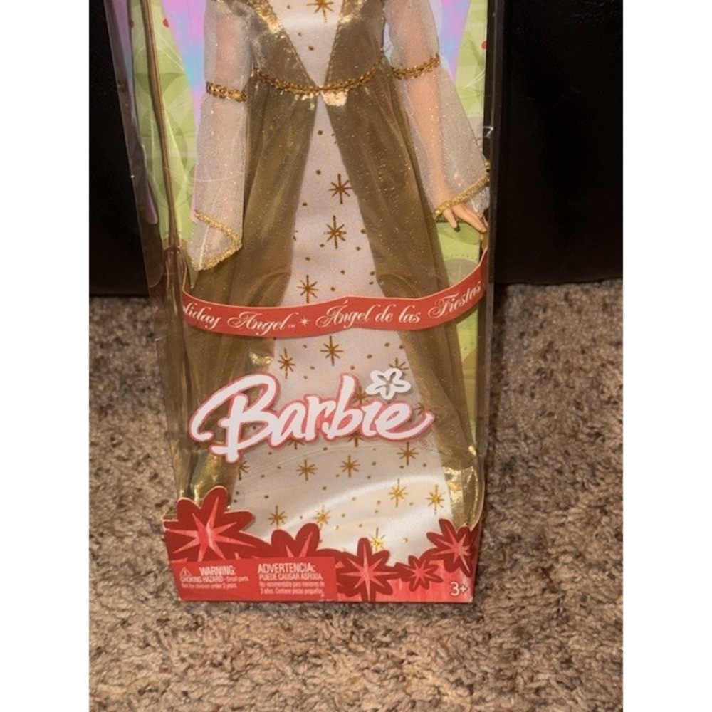 Holiday Angel Barbie Doll Angel de las Fiestas Blonde Hair in Box 2001‎ NRFB - Picture 3 of 9